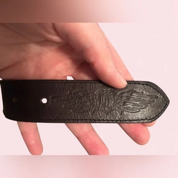 Harley-Davidson Genuine Leather Belt | Studded | XL | Biker Style - Picture 4 of 4